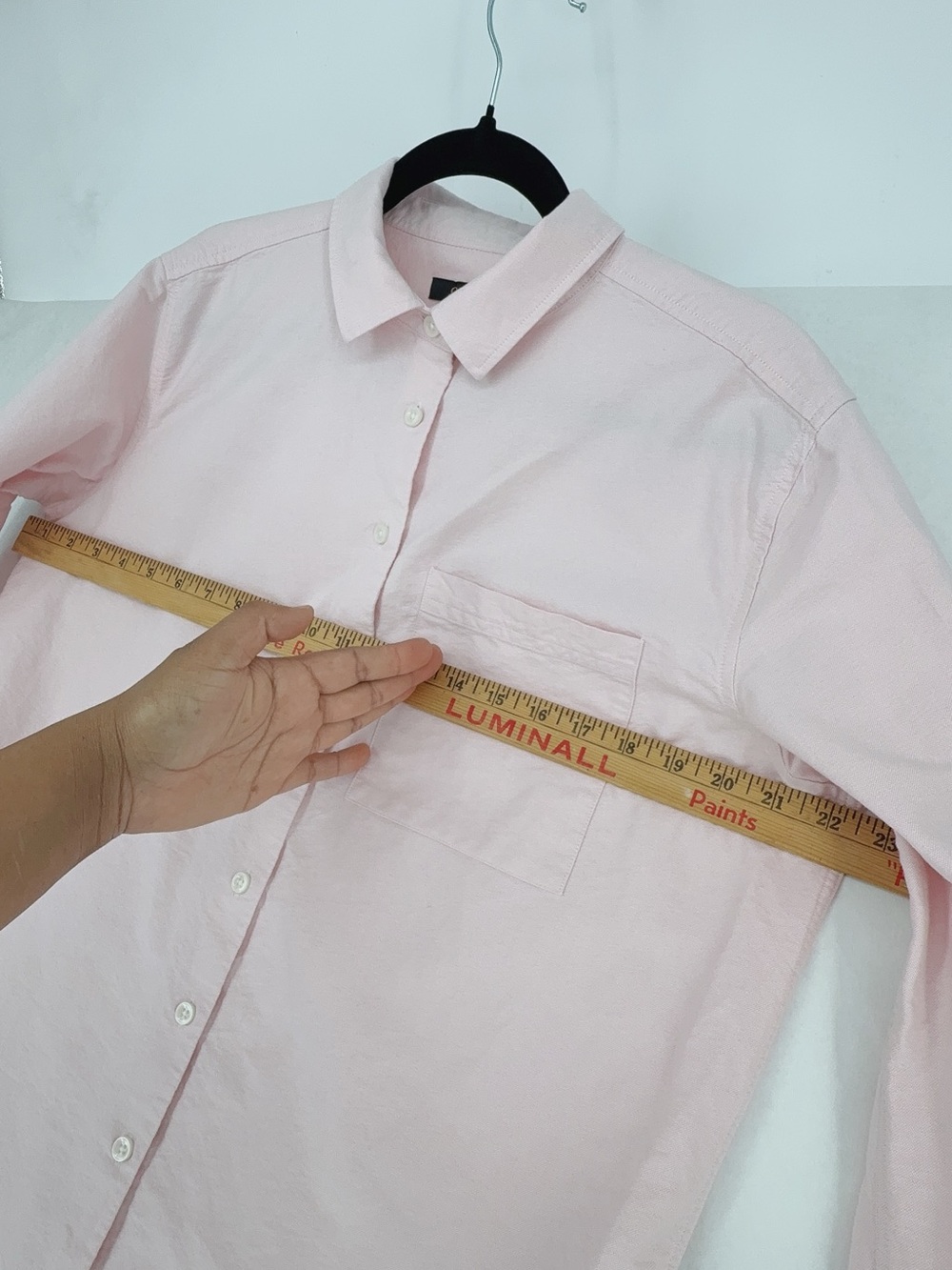 Quince Organic Cotton Relaxed Oxford Shirt size s opal pink - Picture 8 of 11